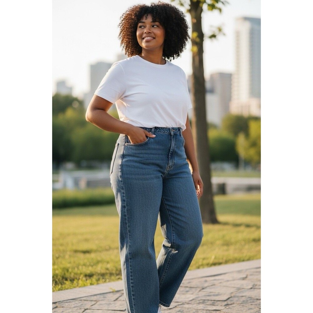 Vintage Forelli Internazionale Jeans Women Blue Jean Tapered Ankle Zipped 24